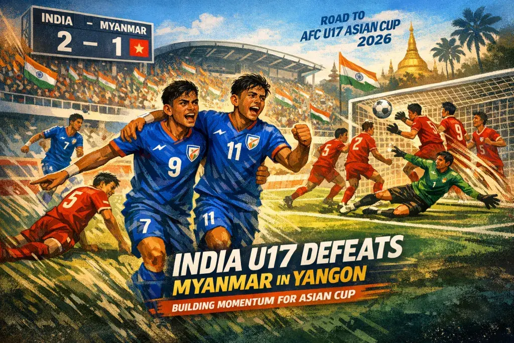India U17 Side Defeats Myanmar in Yangon, Building Momentum for Asian Cup